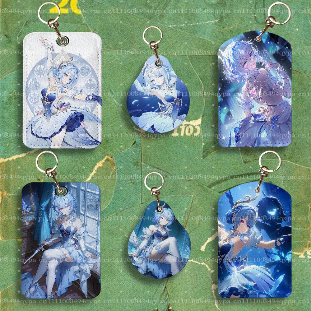Leather Work Is - Porta-cartões de couro Odette G-Genshin Impact,