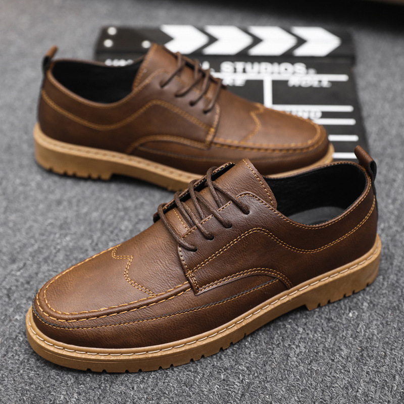 Leatherworking Classic - Sapatos casuais masculinos de marca clássicos