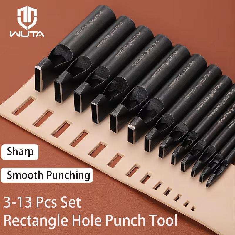 Leather Punch Revolving - WUTA Conjunto de furadores de couro
