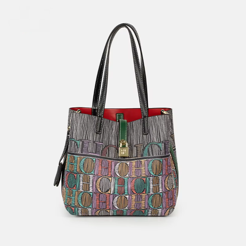 Leatherworking Classic - Bolsa Bucket CH Art Colorida Estampada