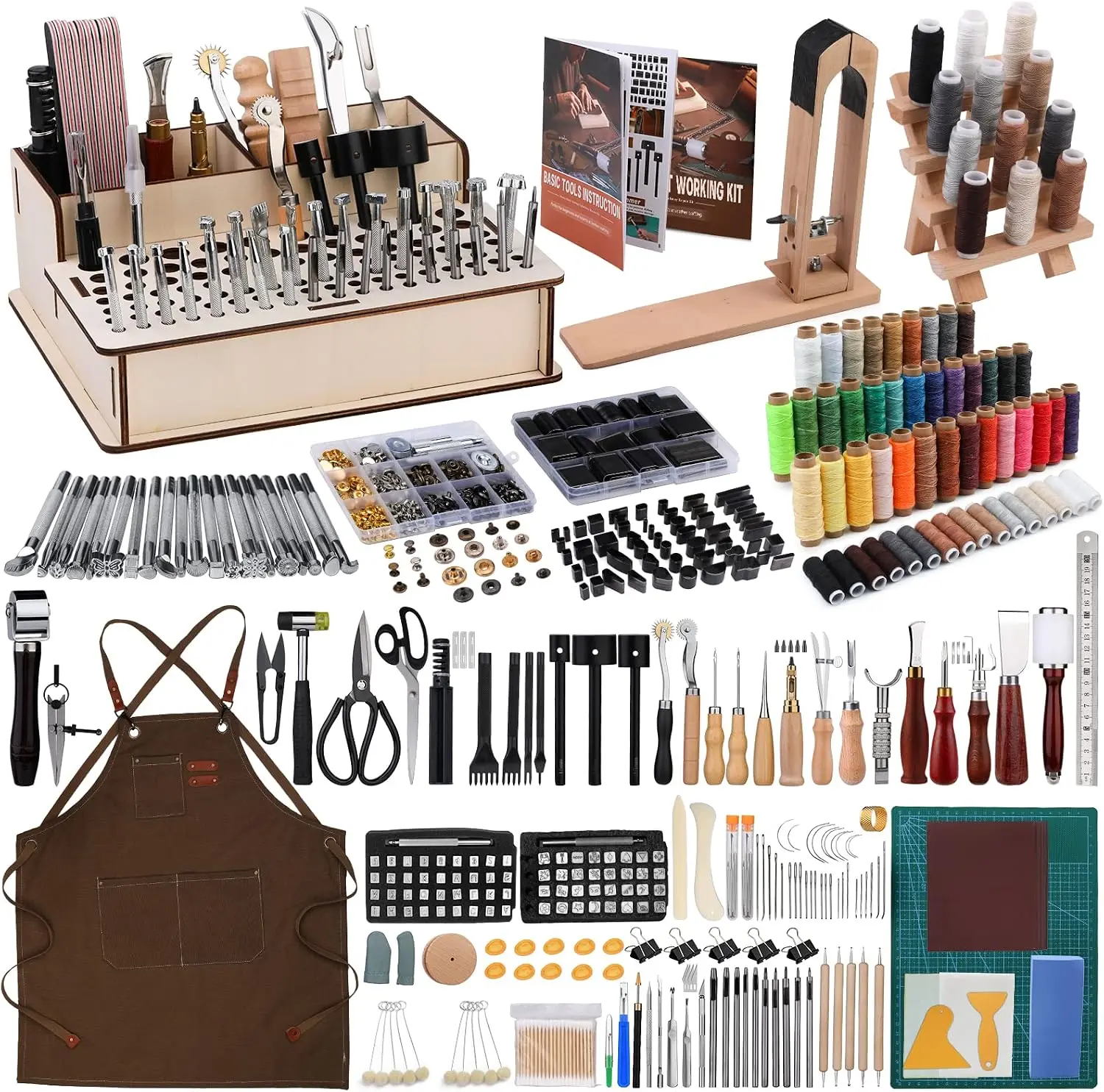 Leatherwork Beginner Tools - Conjunto de Ferramentas para Trabalho em
