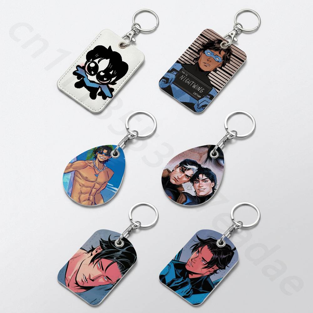 Leather Work Is - Chaveiro fofo D-Dick Grayson para banco,