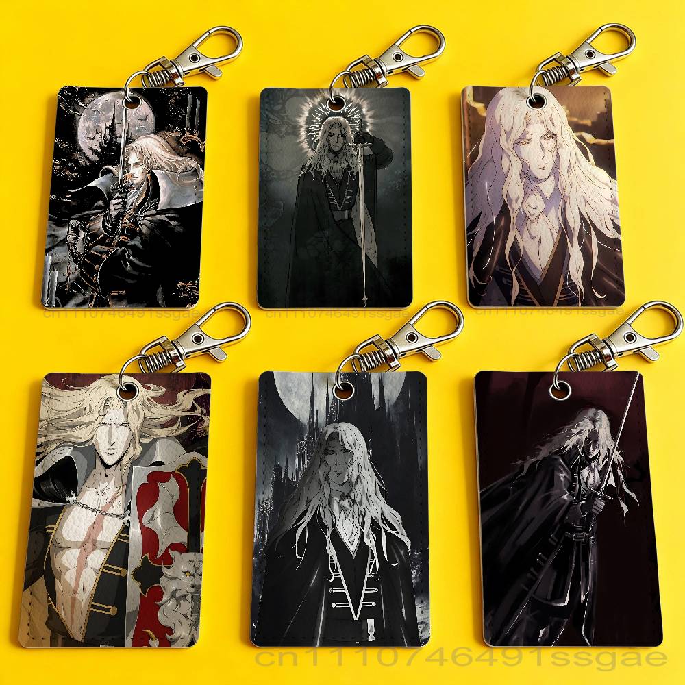 Leather Work Is - Chaveiro porta-crachá Game C-Castlevania Alucard para