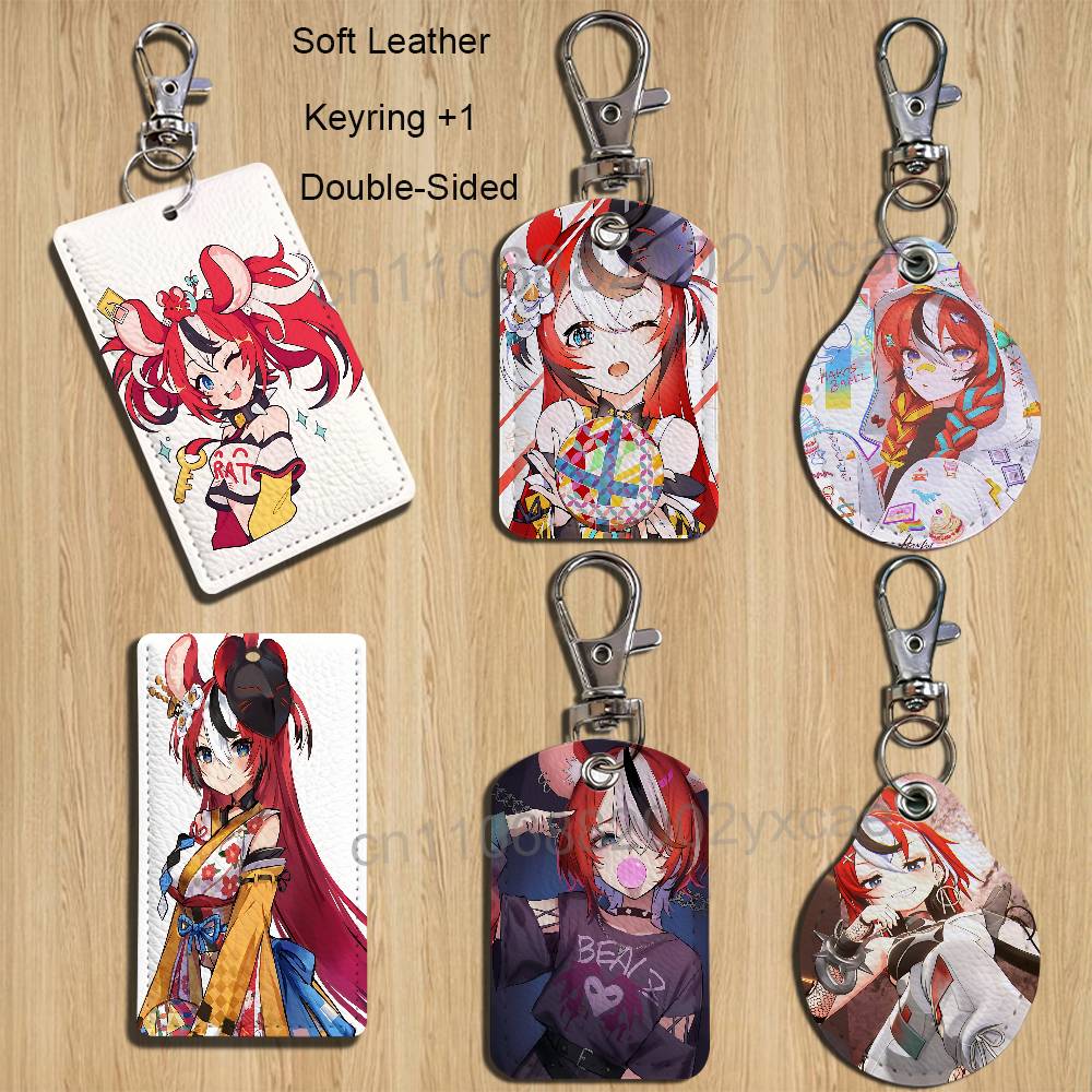 Leather Work Is - Porta-Cartões Fofo Hakos Baelz Takodachi para