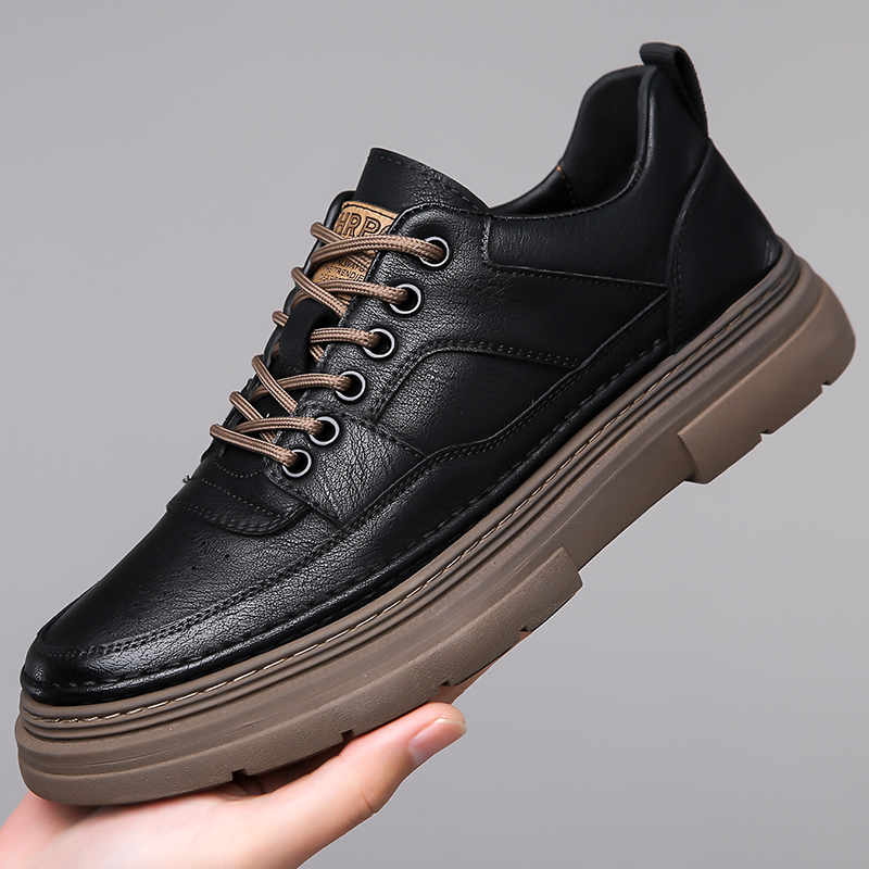 Leatherworking Classic - Sapatos de sola grossa masculino clássico