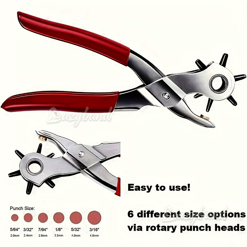 Furador de Couro Multifunciona - Leather Punch Revolving avaliação e preço