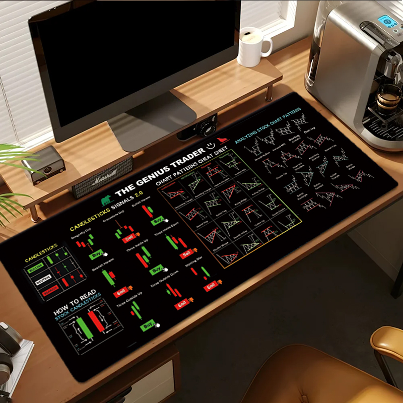 Exco stock market trader mouse - Leatherwork Desk avaliação e preço