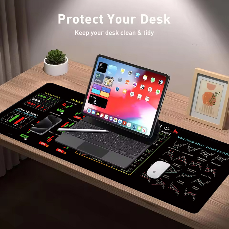 Exco stock market trader mouse - Leatherwork Desk avaliação e preço