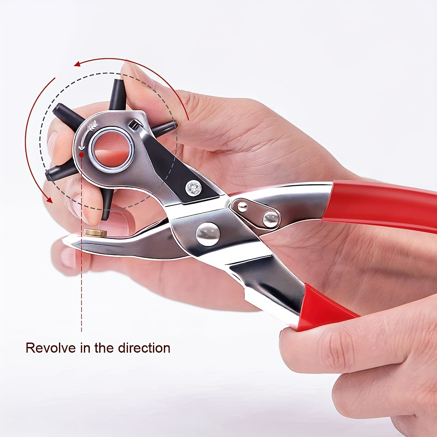 Furador de Couro, Furador de C - Leather Punch Revolving avaliação e preço