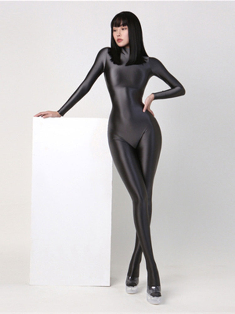 Feminino oleoso brilhante mang - Leather Work Overalls avaliação e preço