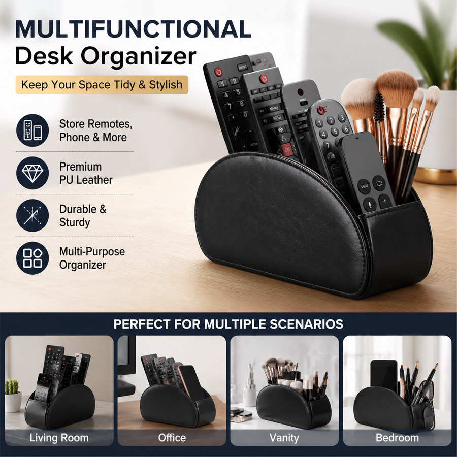 Organizador de Mesa em Couro P - Leatherwork Desk avaliação e preço