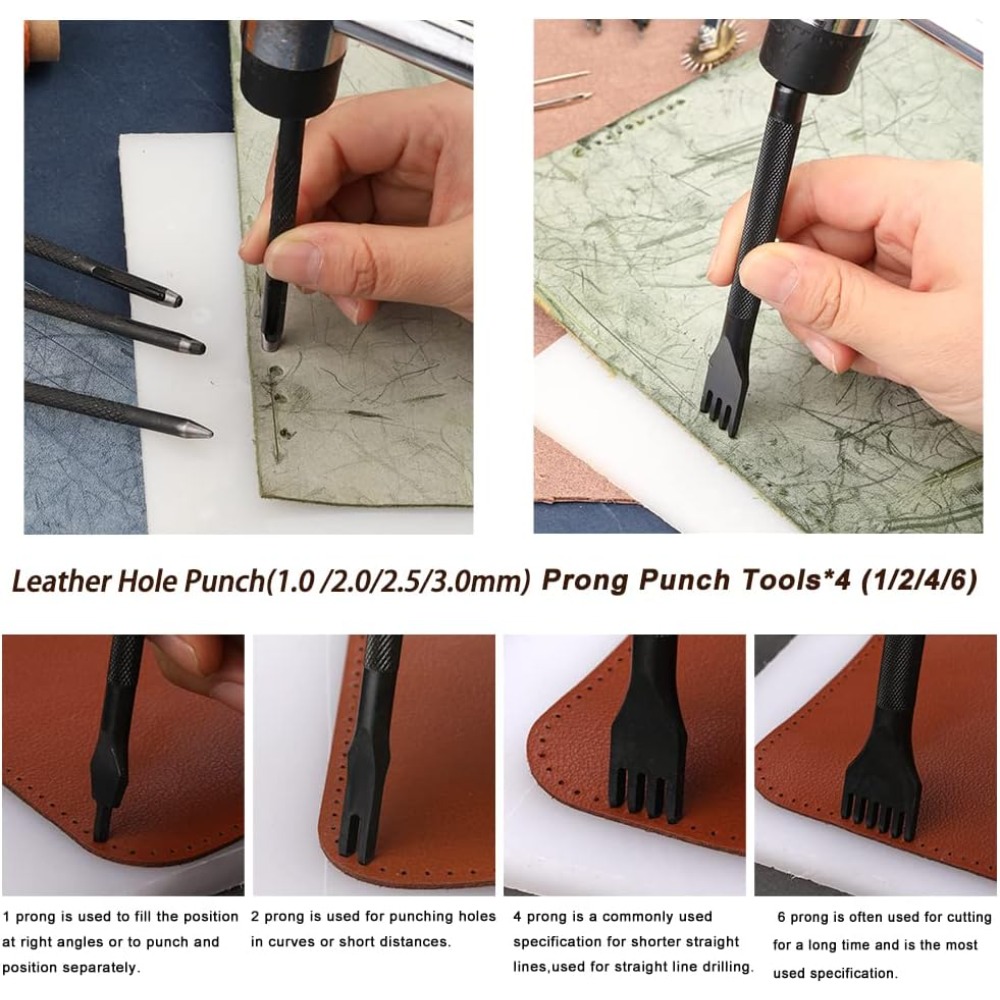 Ferramentas de trabalho de cou - Leatherwork Beginner Tools avaliação e preço