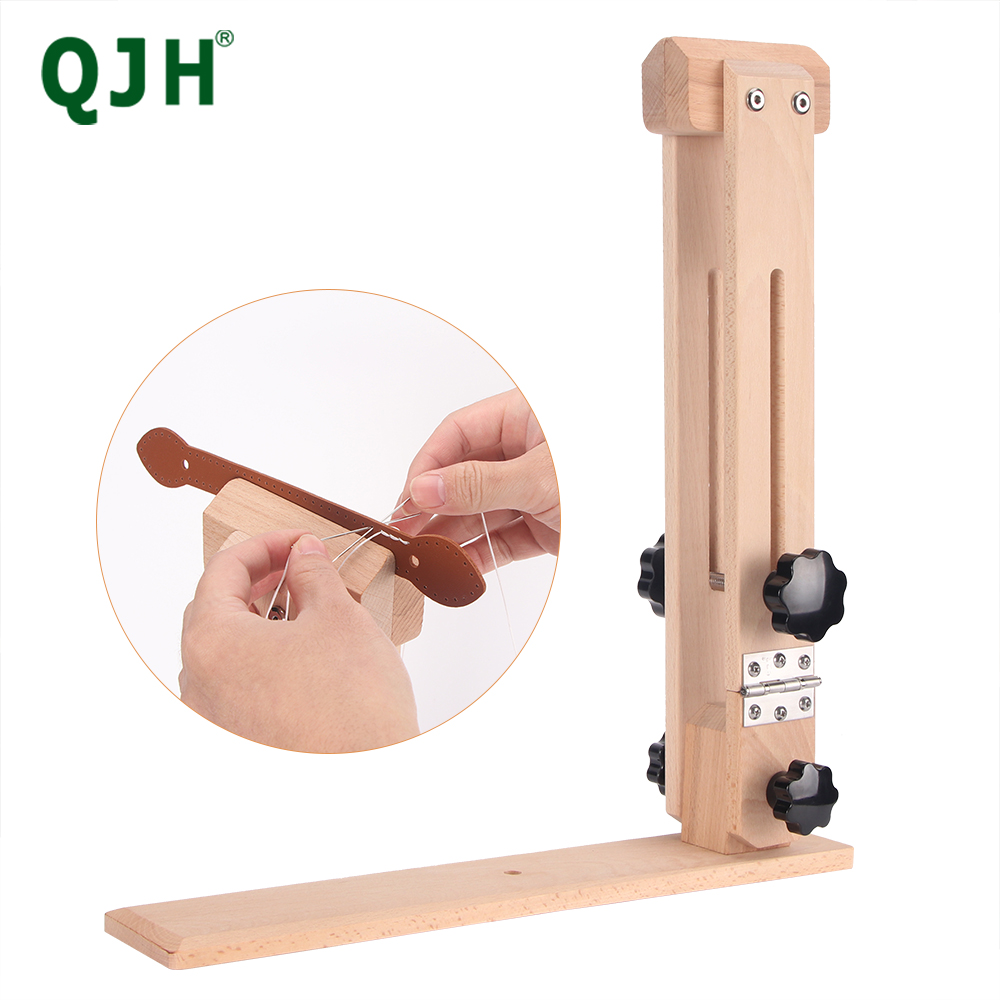 Qjh couro costura pônei mão co - Leatherwork Desk avaliação e preço